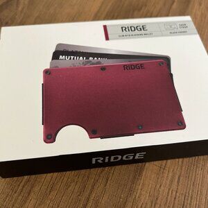 Ridge Wallet - Slim RFID Blocking Wallet - Black Cherry